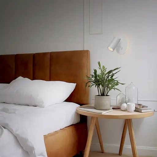 Світильник Videx під лампу GU10 настінний з підсвіткою та кнопкою білий (VL-SPF24E-W) - фото 3