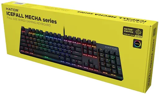 Клавиатура Hator Icefall Mecha Rainbow (HTK104UA) RGB-подсветка черная - фото 6