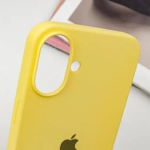 Чехол Epik Silicone Case Full Protective AA для Apple iPhone 16, 6.1 Желтый/Yellow - фото 5