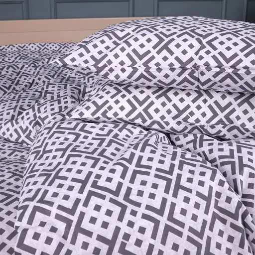 Наволочка Mirson бязь Abstract Graphite 60х60 см (2200013165576) - фото 1