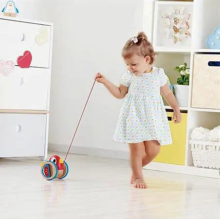 Деревянная каталка Hape E0360 Птенчик развивающая деревянная игрушка из дерева для малышей - фото 6