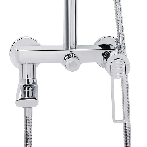 Душова система універсальна Qtap Taurus на три споживача (з виливом) QTTAU111CRM45665 Chrome, Хром - фото 12