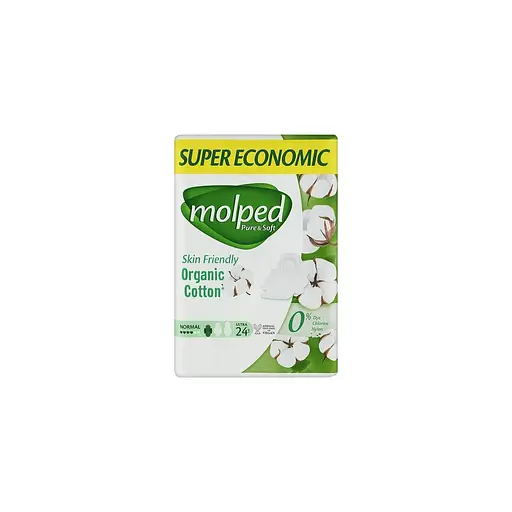 Гигиенические прокладки Molped Pure&Soft normal eco 4 капли 24 шт.