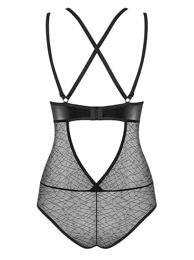 Боді Obsessive 859-TED-1 S/M чорний - фото 6