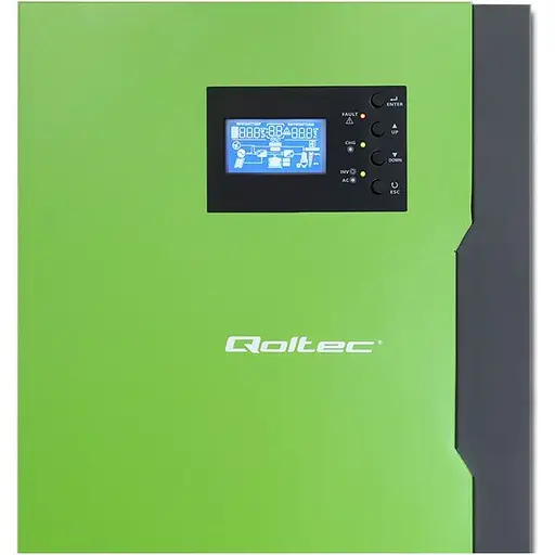 Гібридний сонячний інвертор Qoltec Hybrid 10KVA 5.5kW 100A 48V MPPT Sinus (53887) [111183] - фото 3