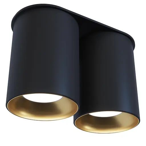 Точечный спот BP 80 DUO PikArt арт. 29700 Золотой/черный - фото 1