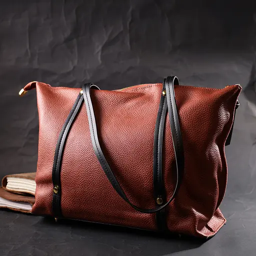 Кожаная сумка женская Vintage 33х25х12 см sum0024822 - фото 7