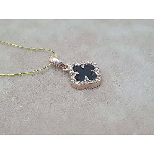 Золота підвіска Платон Конюшина з агатом та фіанітами. 1П162/67Б - фото 2