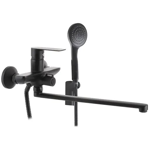 Смеситель для ванны Haiba Alex 006 Euro black HB3925 Черный матовый - фото 1