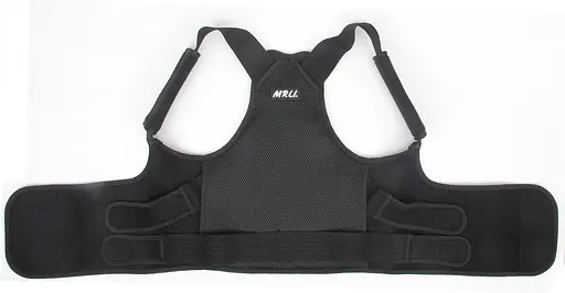 Коректор постави MRLI для спини, унісекс, дихаючий, регульований, невидимий Розмір М чорний - фото 7