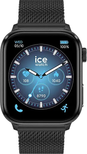 Смарт-часы Ice-Watch Ice smart 3.0 rectangular 1.78 Black Milanese 024300