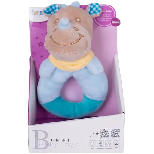 М'яке брязкальце Funmuch Baby Носоріг (FM555-8H) - фото 4