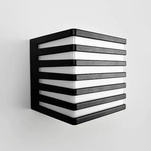 Мініатюрний квадратний світильник для вулиці 10,5х10,5 см | Line F | Арт. 9867 10W 3000K IP54 - фото 1