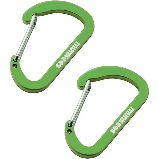 Брелок-карабін Munkees 3251 Flat Wiregate 4х40 мм пара Grass Green (1012-3251-GG)