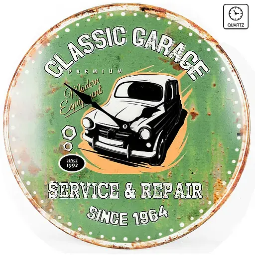 Годинник настінний Technoline 596579 Classic Garage (596579) - фото 1