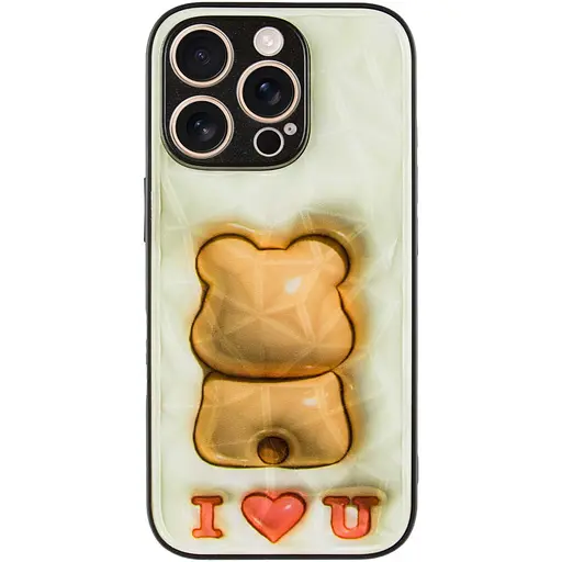 Чохол Epik TPU+PC Prisma Fluffie для Apple iPhone 16 Pro Max 6.9 Bear - фото 2
