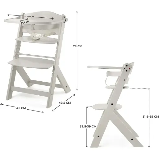 Стульчик для кормления Kinderkraft Enock Beige (KKKENOCBEGF0000) - фото 9