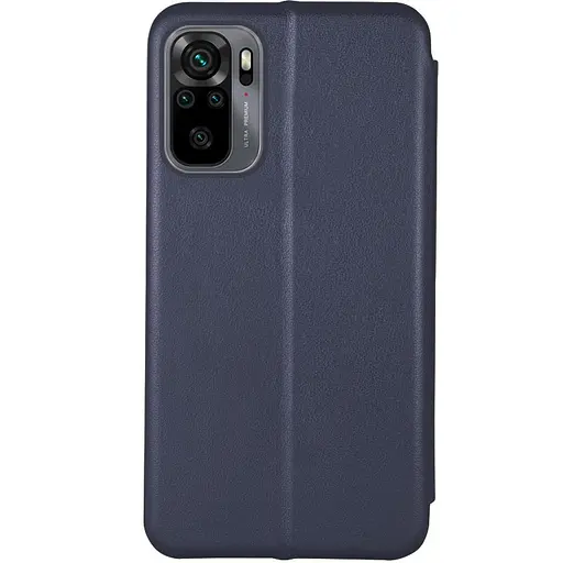 Шкіряний чохол-книжка Classy для Xiaomi Redmi Note 10 / Note 10s / Poco M5s Темно-синій - фото 2