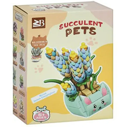 Детский конструктор Цветы в вазе Bambi 33036-5 120 деталей - фото 1