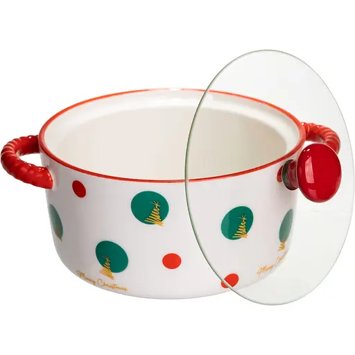 Миска для супу та локшини порцелянова Christmas Tree 800 мл  FM-CS-9D - фото 2