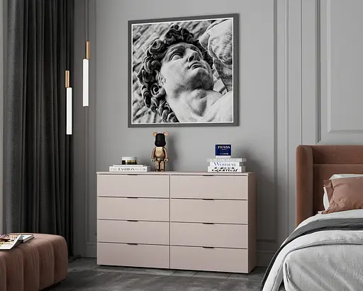 Комод Doros Рон 8 Кашемир 8 Ящик 130х38х81 (41516171) - фото 2