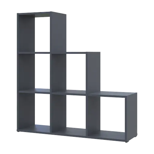 Стеллаж Doros Степь 3х3 Графит открытый 102.6х28.8х106.1 (41516162) - фото 2