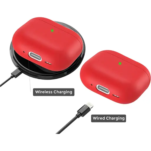Чехол AhaStyle Ultra-Thin Colorful Silicone Case для Airpods 4 Red (CP-WG172-RD) [133830] - фото 3