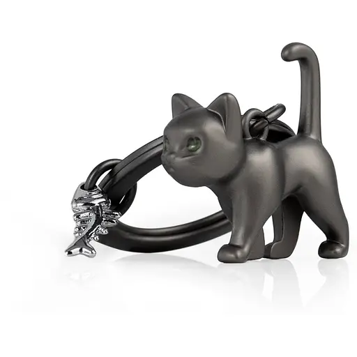 Брелок Metalmorphose Black cat theme with fish bone charm (8000020806899) - фото 4