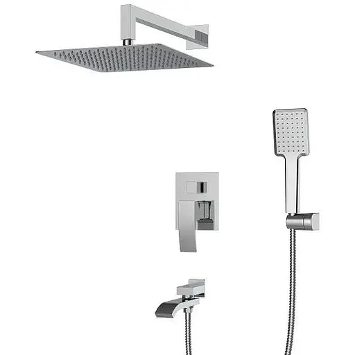 Душова система прихованого монтажу Koer KB-66007-01 KR3464, Хром - фото 1