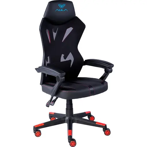 Ігрове крісло Aula F010 Gaming Chair Black/Red (6948391286228) - фото 2
