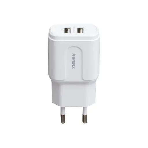 Зарядний пристрій Remax Dual USB Charger RP-U22 White 6954851230359 - фото 1