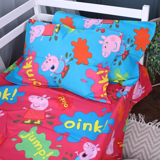 Наволочка MirSon Kids Time 17-0507 Peppa Бязь різнокольорова - фото 3