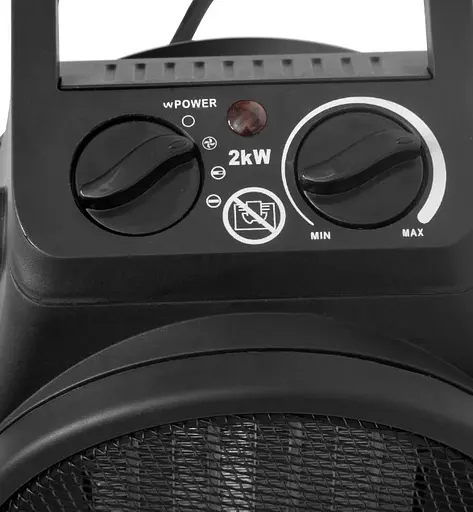 Керамічний обігрівач HECHT 3542 2,0 кВт, площа обігріву 20 кв.м., підлоговий/настільний, чорний - фото 5