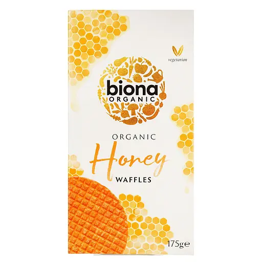 Вафли Biona Organic медовые органические 175 г - фото 2