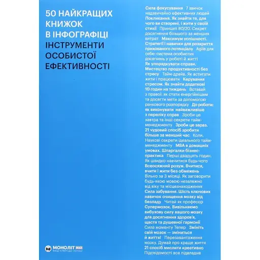 50 найкращих книжок в інфографіці. Інструменти особистої ефективності - - фото 1