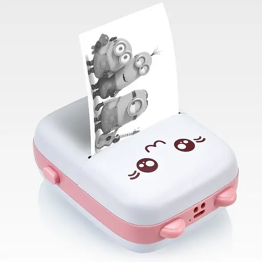 Портативный термопринтер JETIX Mini printer Pink - фото 2