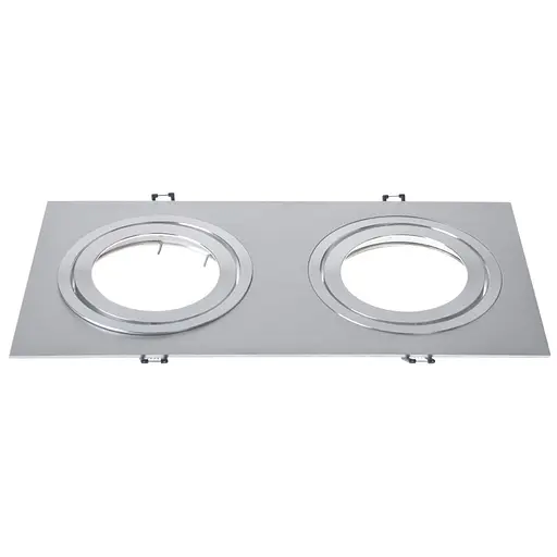 Светильник врезной поворотный Brille HDL-DT 104/2 Aluminium G53 162354