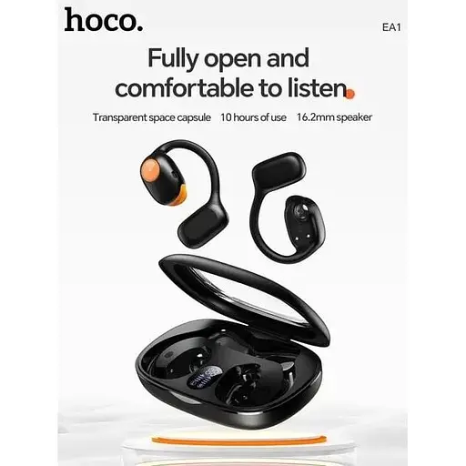 Беспроводные наушники Hoco EA1 Spectrum true wireless BT headset до 10 часов черные - фото 2