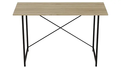 Стол письменный Line Лайт Ferrum-decor 750x1200x500 Черный металл ДСП Дуб Сонома 16 мм (FRD-104853) - фото 8