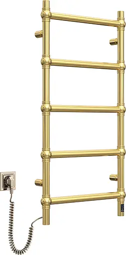 Электрический полотенцесушитель Navin Retro 500x1000 Sensor левое, золото 12-228153-3680, Золотой, Левое, Электронный - фото 1