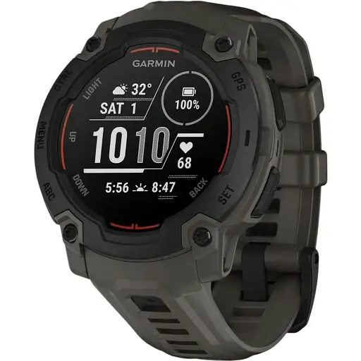 Смарт-часы Garmin Instinct E 45 мм Black with Charcoal Band (010-02933-00)