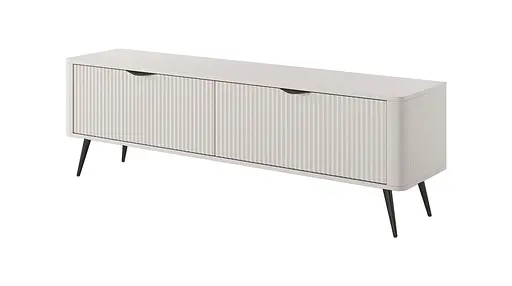 Тумба під телевізор Perfect Home Ланте / Lante 2-дверна з чорними ніжками 2D/163 Беж (PFH-091183) - фото 7