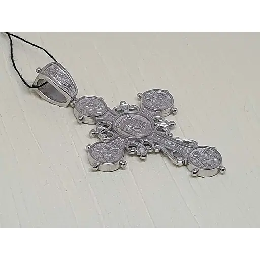 Срібний хрест Харківська ювелірна фабрика Лікі святихк. 3401-Б.Р - фото 2