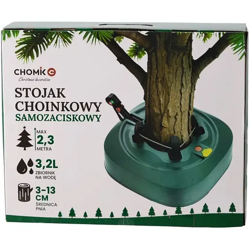Підставка для ялинки Chomik самоблокувальна  3-13 см зелена 39 х 32 см (FES7557) - фото 2