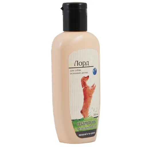 Шампунь Лорд для собак від бліх та кліщів репелентний 250 мл - фото 1