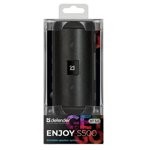 Портативна Bluetooth колонка Defender Enjoy S500 10Вт microSD USB TWS (Чорний) - фото 5