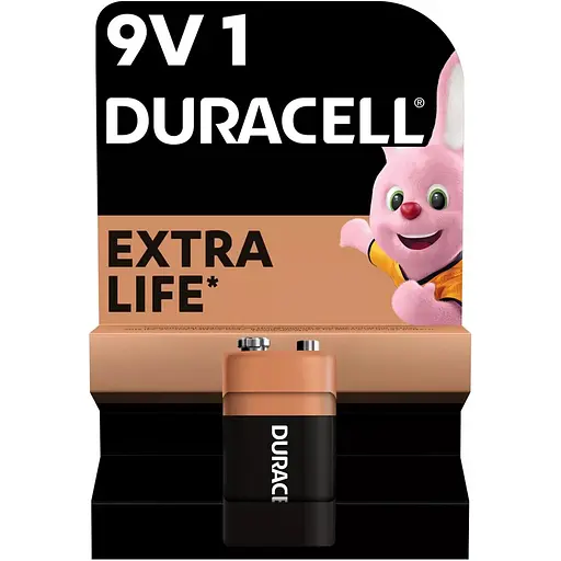 Батарейка Duracell Крона 6F22 (1604) 9V (АРТ3286)
