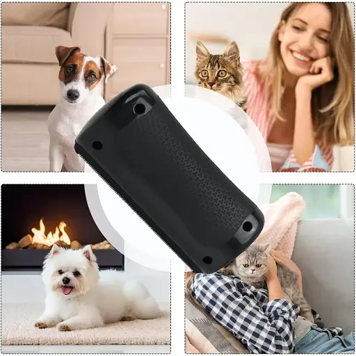 Щітка для догляду за вовною HistoTree Groomify для собак та кішок чорна 14х7х3,5 см ABS метал - фото 6