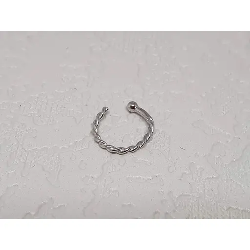 Серебряная серьга-пирсинг в нос Dear. 1056С - фото 2