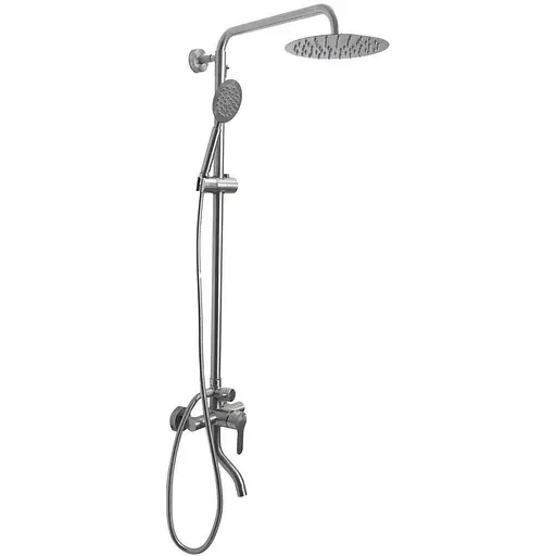 Душова система Platinum з виливом KT11(6008) нержавіюча сталь, Нержавіюча сталь - фото 1
